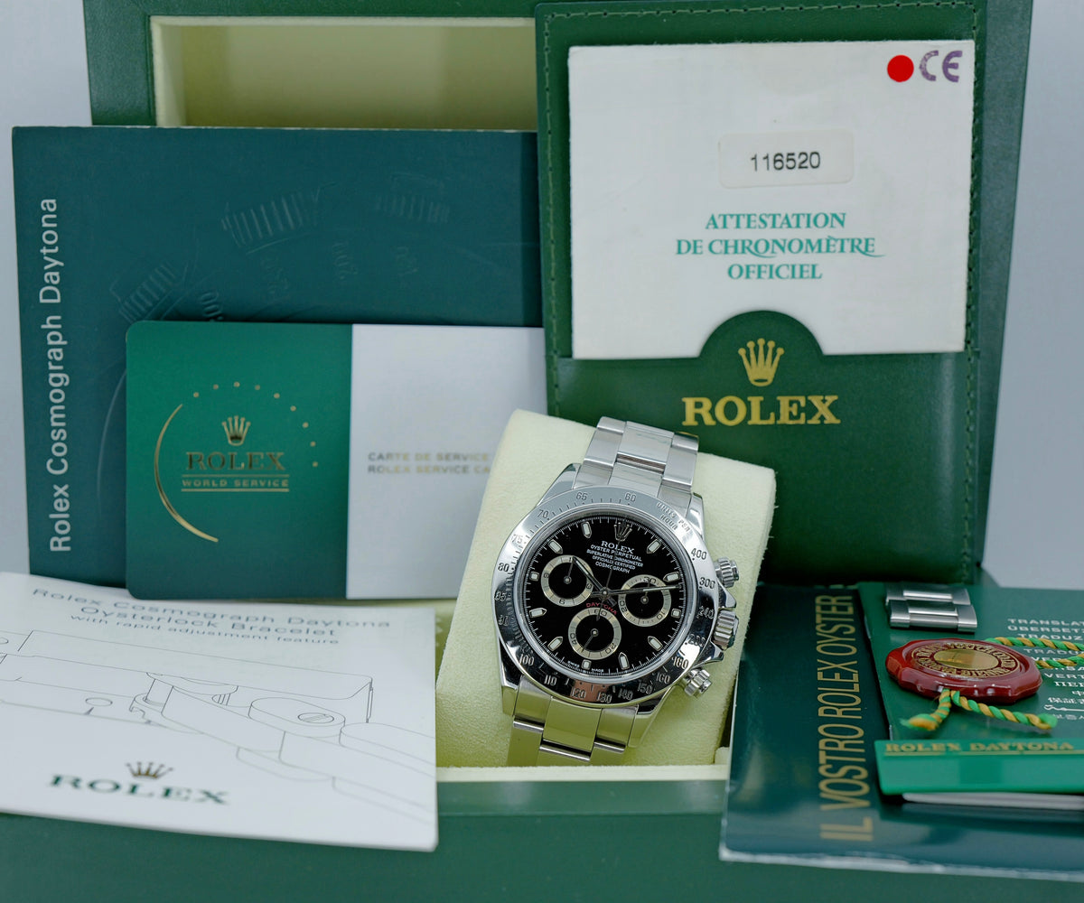 ROLEX COSMOGRAPH DAYTONA - REF 116520 - 2002 - FULL SET CON SERVICE ROLEX
