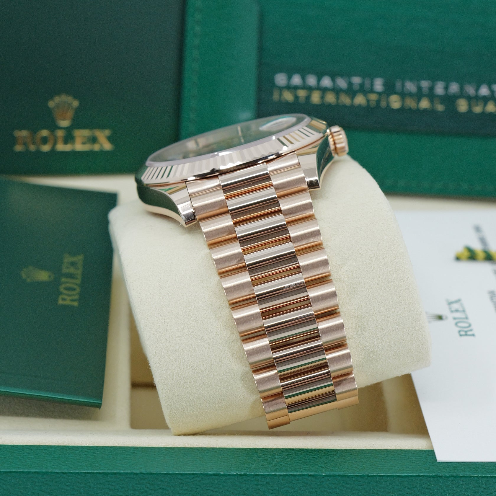ROLEX DAY-DATE 40mm “Eisenkiesel” ORO ROSA