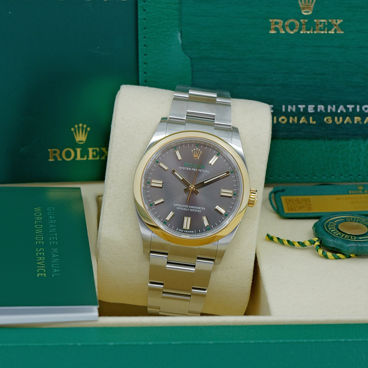 ROLEX OYSTER PERPETUAL 36 126003 – ACCIAIO E ORO GIALLO – QUADRANTE GRIGIO – OTTOBRE 2026 – NUOVO – FULL SET