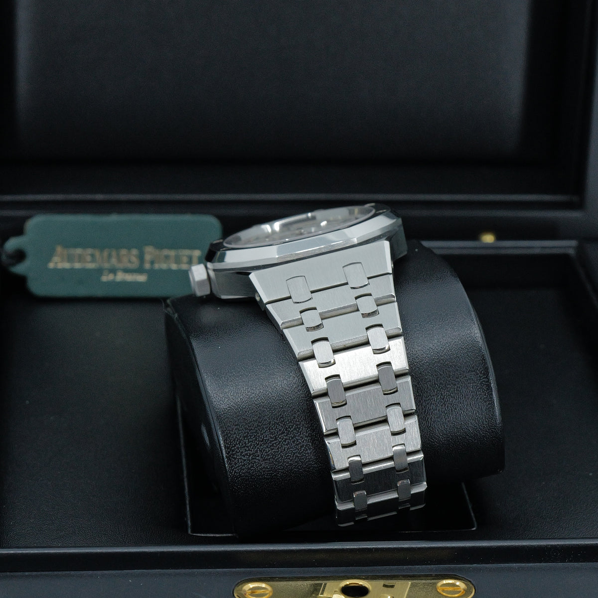 AUDEMARS PIGUET ROYAL OAK 15450ST.OO.1256ST.01 – QUADRANTE ARGENTÉ – 2015 – PARI AL NUOVO – FULL SET