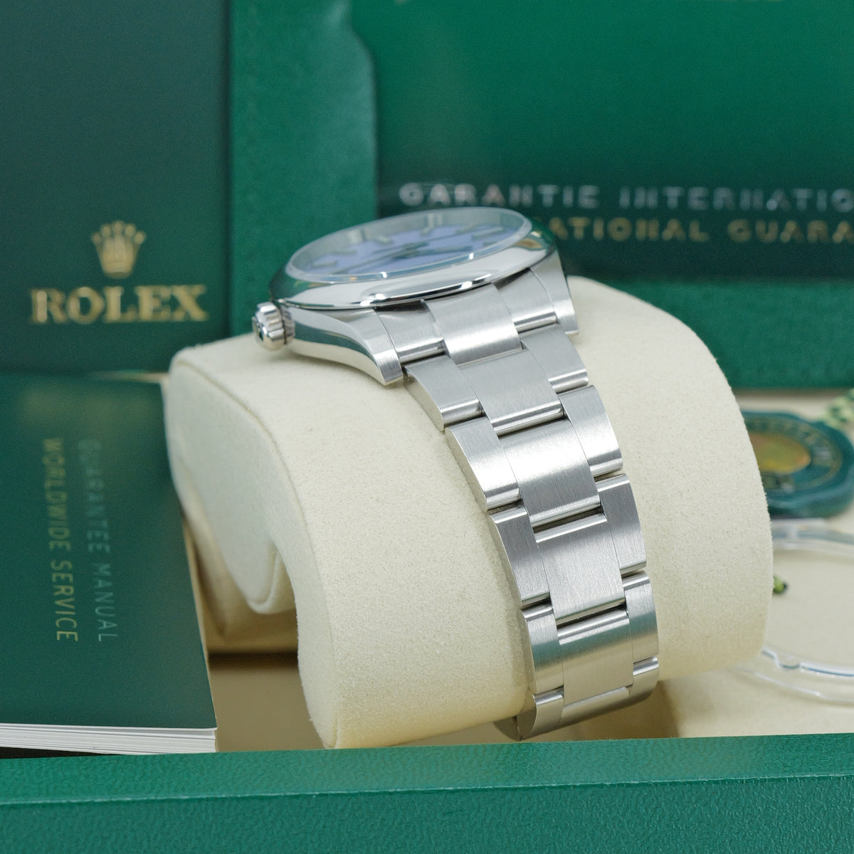ROLEX OYSTER PERPETUAL 34 REF. 124200 – QUADRANTE LAVANDA – 2026 – NUOVO – FULL SET ITALIANO