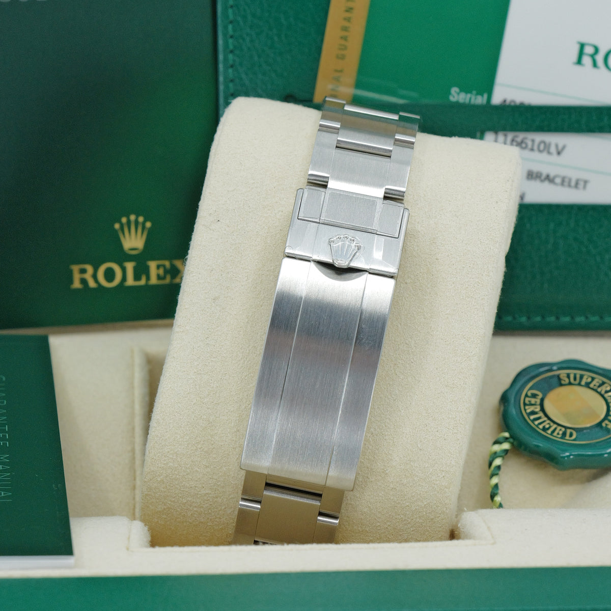 ROLEX SUBMARINER DATE REF. 116610LV – HULK – 2019 – NUOVO MAI INDOSSATO – FULL SET ITALIANO CON PELLICOLE PARZIALI
