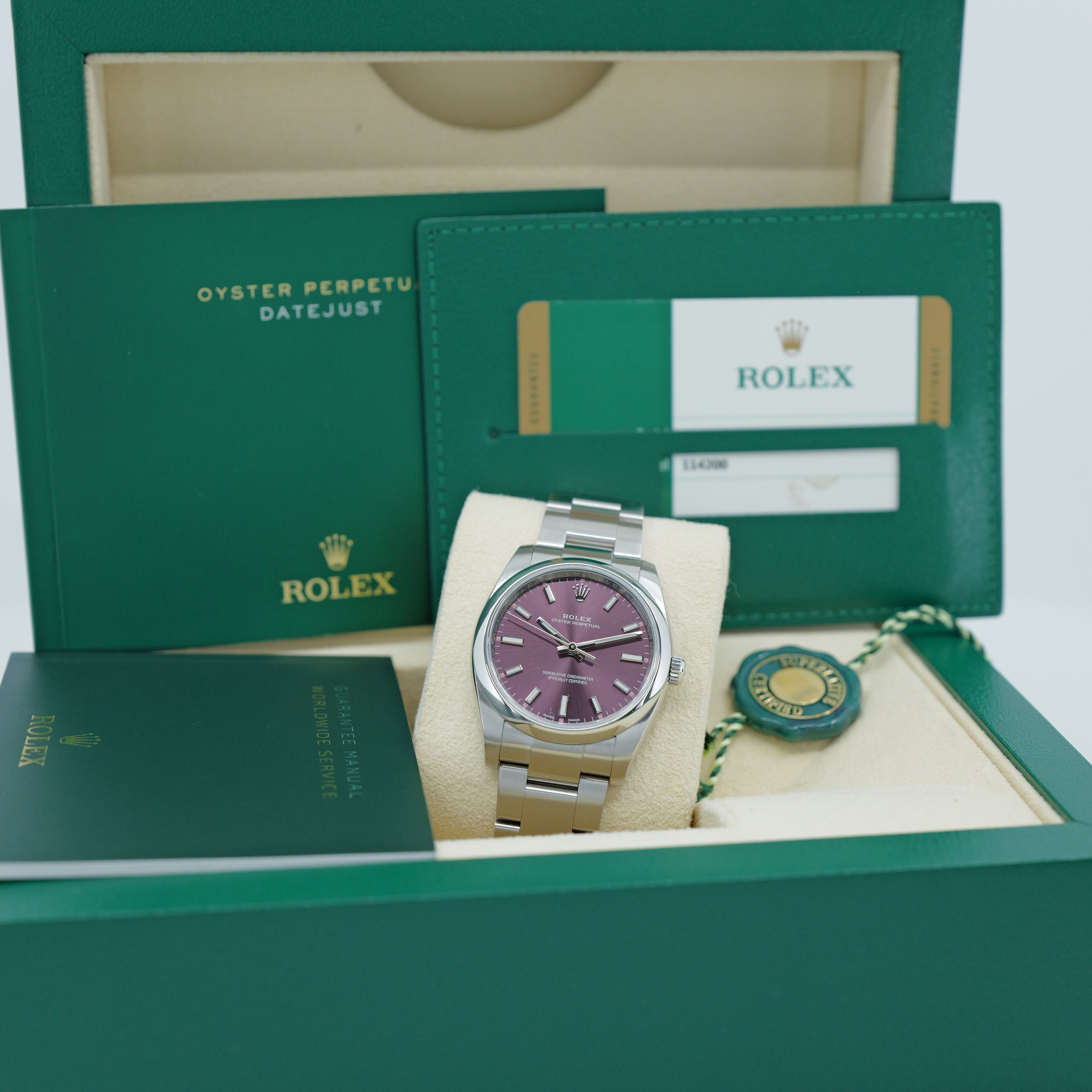 Rolex Oyster Perpetual 114200 "Grape"