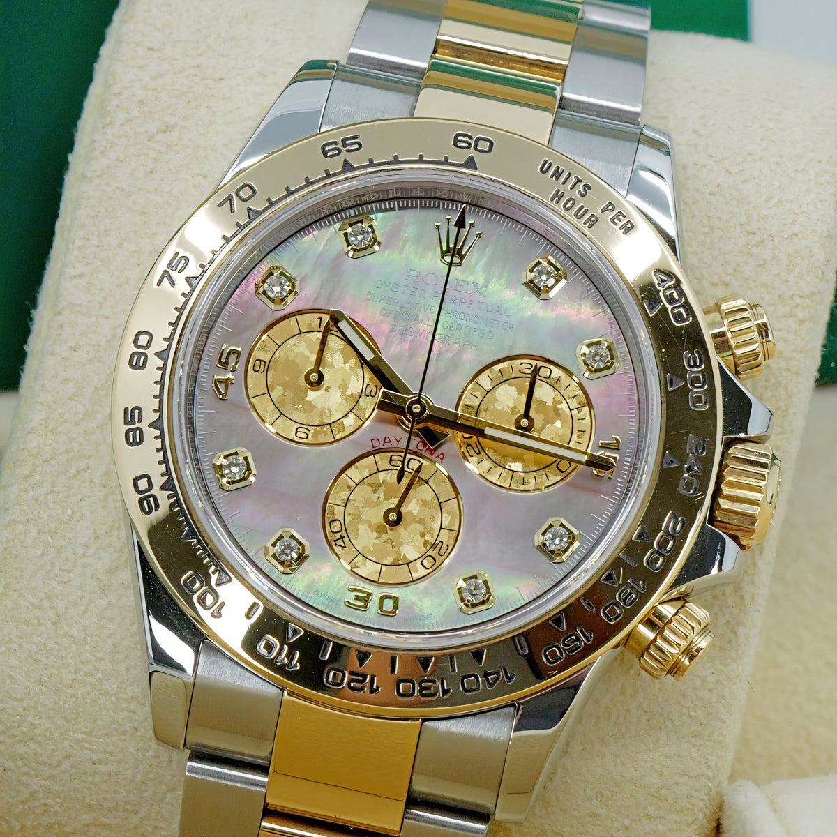 ROLEX COSMOGRAPH DAYTONA REF. 116503 – MOP “CRYSTAL” – 2018 – PARI AL NUOVO – FULL SET