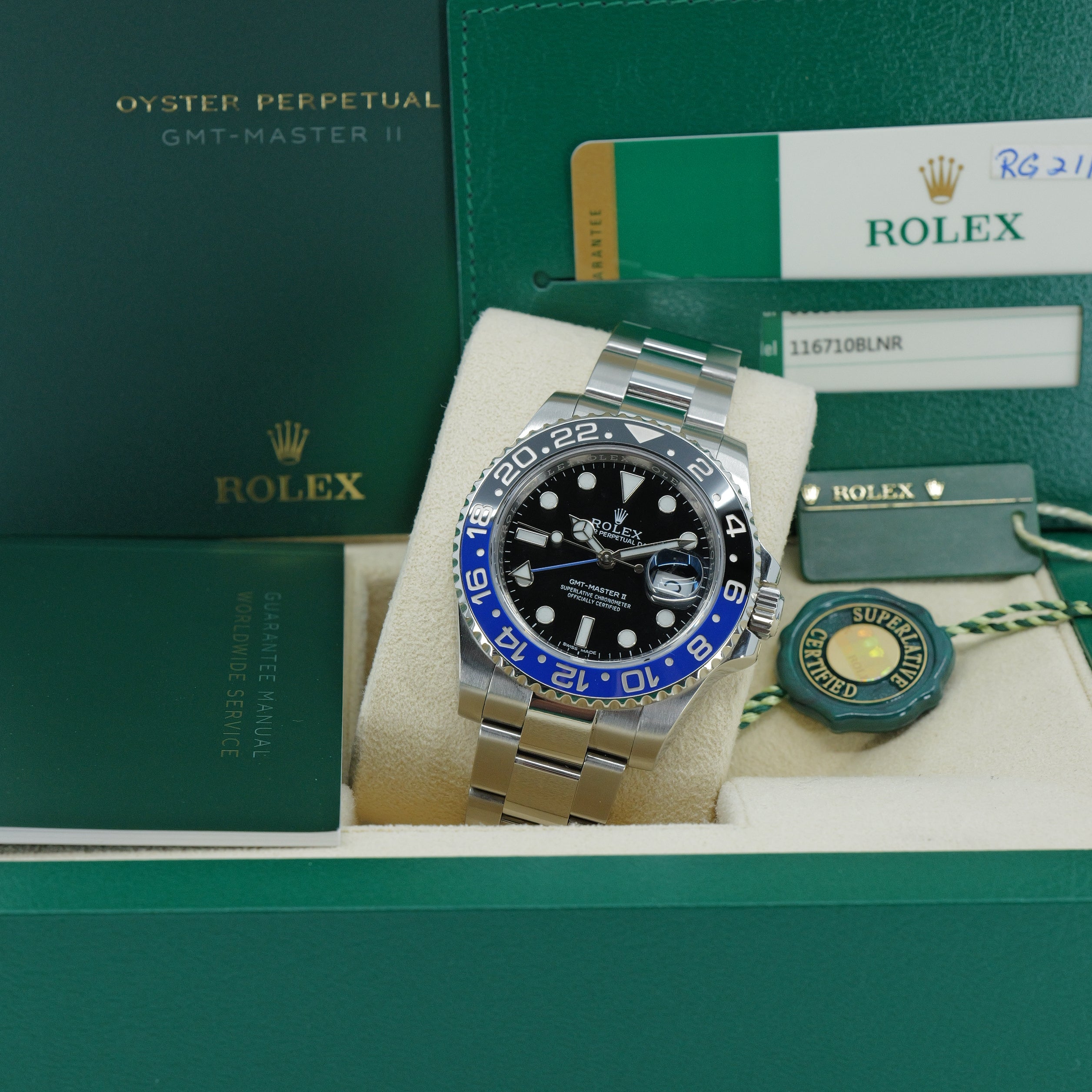 ROLEX GMT-MASTER II Ref. 116710BLNR "Batman"