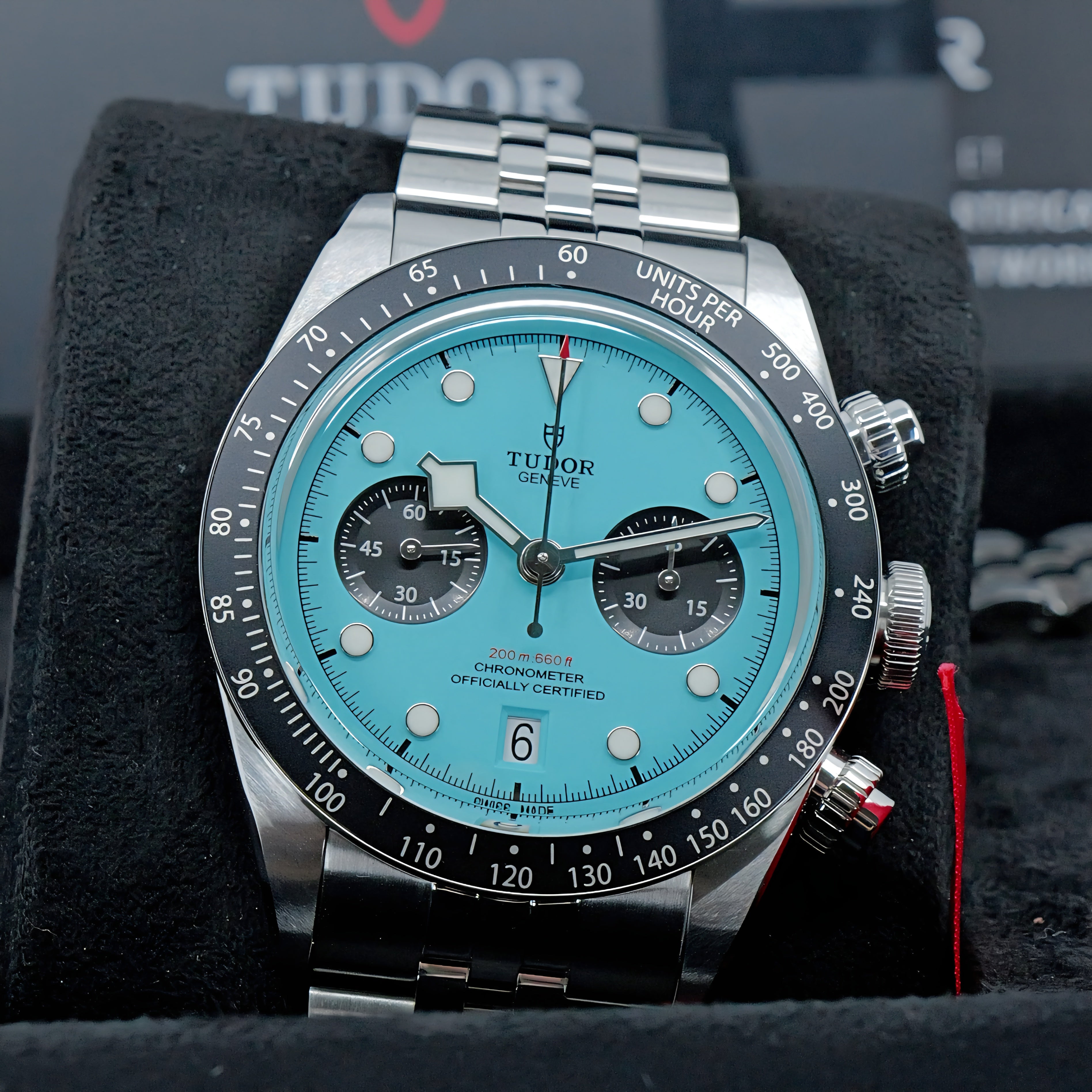 TUDOR BLACK BAY CHRONO “FLAMINGO BLUE” REF. 79360N