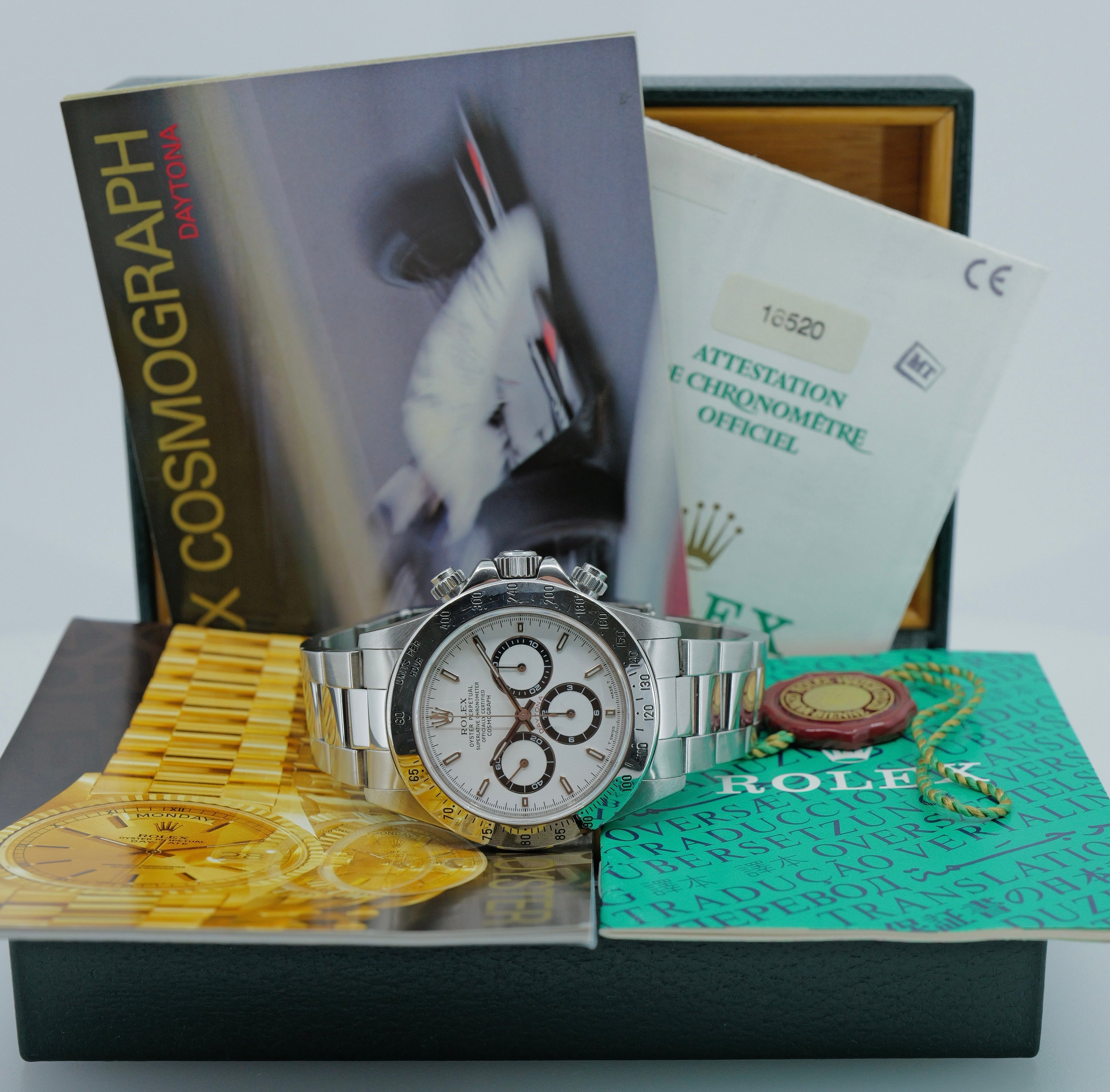 ROLEX DAYTONA ZENITH REFERENZA 16520 BIANCO SERIALE A
