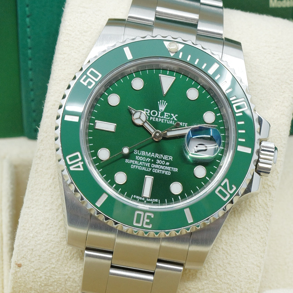 ROLEX SUBMARINER DATE 116610LV “HULK” – 2012 – FULL SET