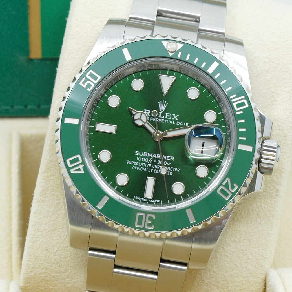 ROLEX SUBMARINER DATE 116610LV “HULK” – 2017 – FULL SET