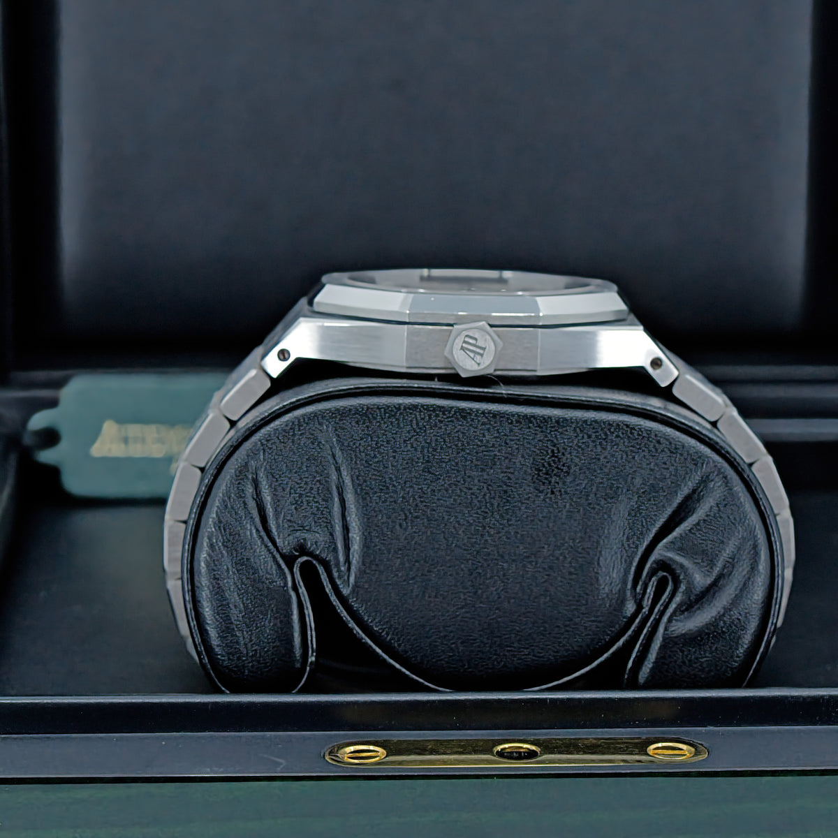 AUDEMARS PIGUET ROYAL OAK 15450ST.OO.1256ST.01 – QUADRANTE ARGENTÉ – 2015 – PARI AL NUOVO – FULL SET