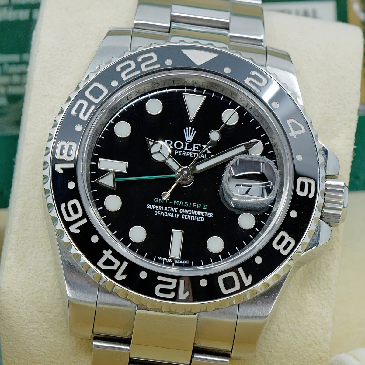 ROLEX GMT-MASTER II REF. 116710LN – LUNETTA NERA – 2011 – PERFETTE CONDIZIONI – FULL SET ITALIANO