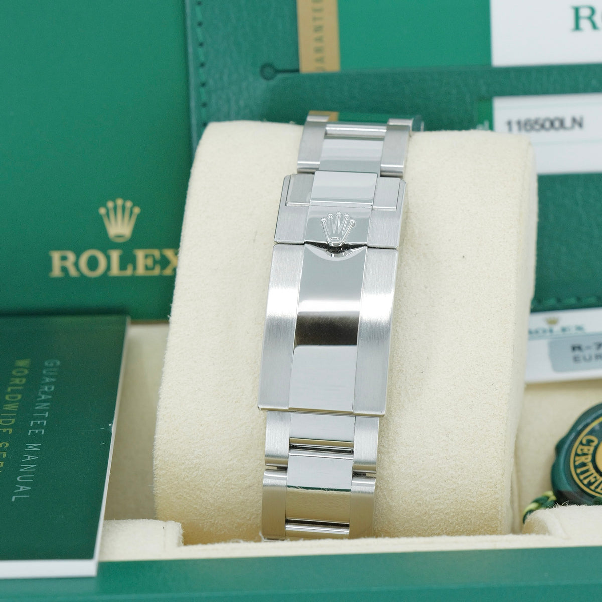 ROLEX COSMOGRAPH DAYTONA REF. 116500LN – QUADRANTE NERO – 2017 – PARI AL NUOVO – FULL SET