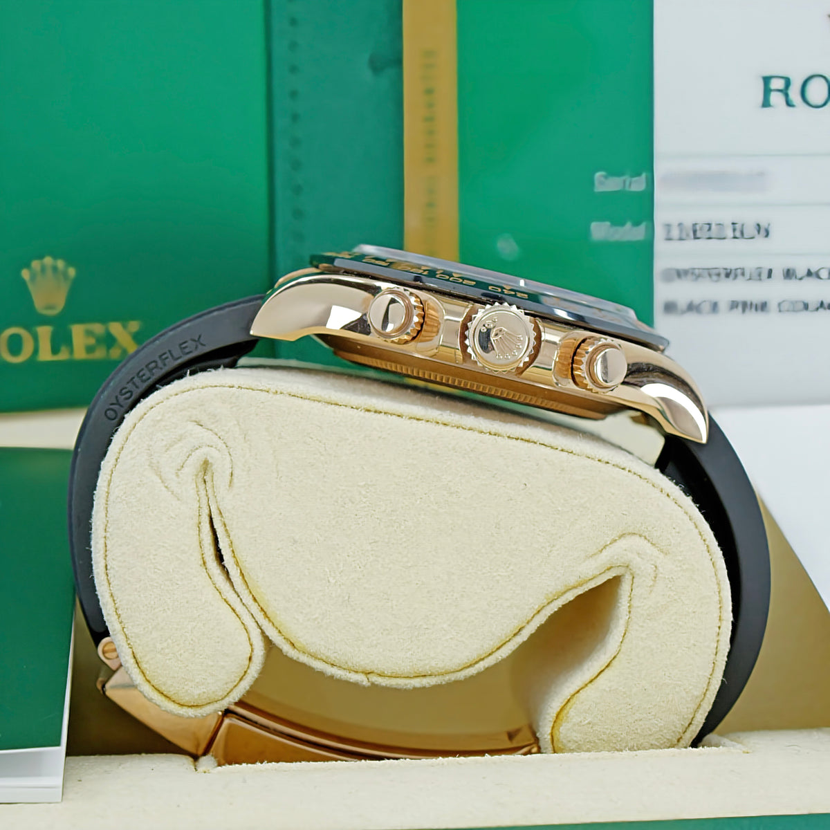 ROLEX COSMOGRAPH DAYTONA REF. 116515LN – ORO EVEROSE 18 CT – QUADRANTE NERO CON CONTATORI ROSÉ – 2019 – NUOVO MAI INDOSSATO – FULL SET ITALIANO
