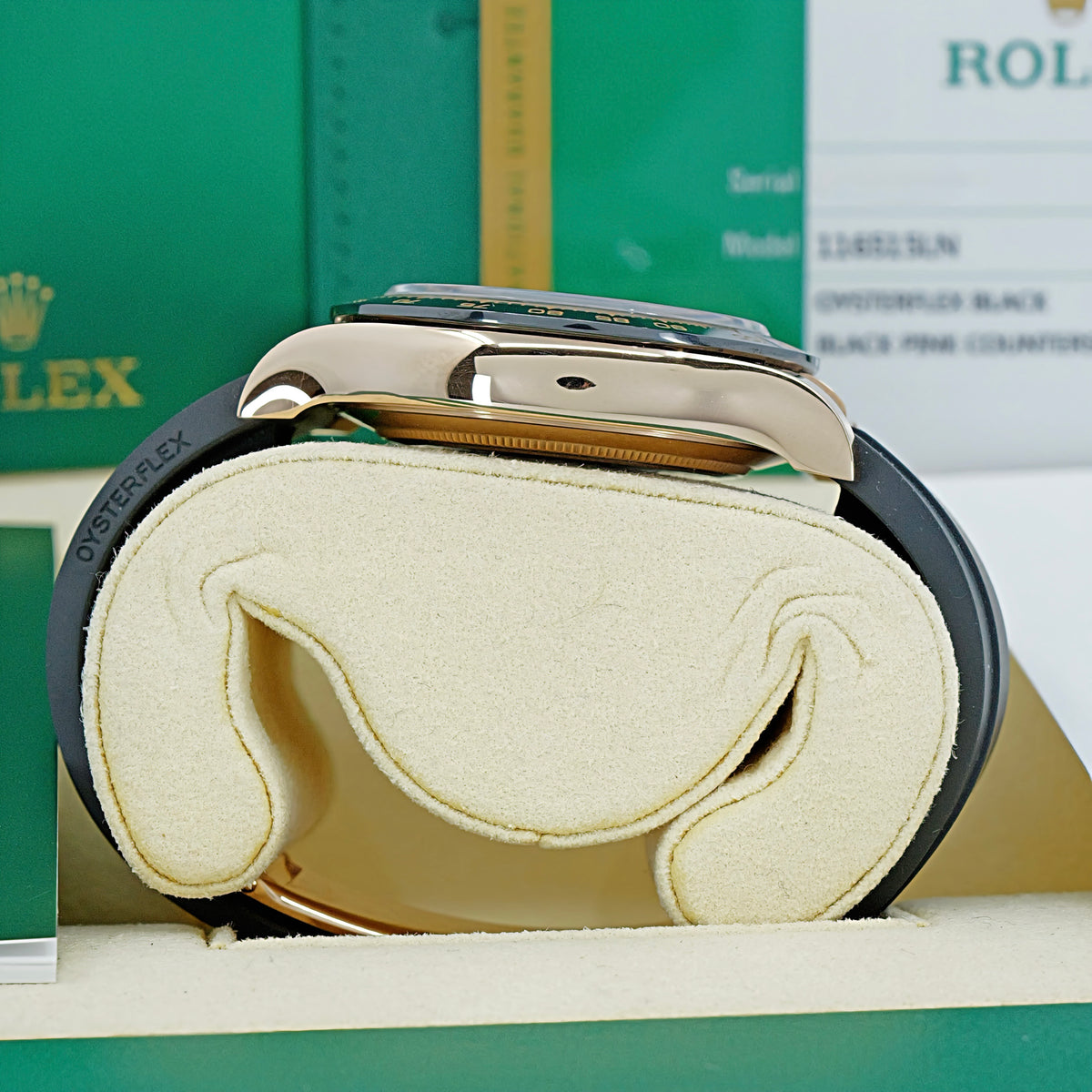 ROLEX COSMOGRAPH DAYTONA REF. 116515LN – ORO EVEROSE 18 CT – QUADRANTE NERO CON CONTATORI ROSÉ – 2019 – NUOVO MAI INDOSSATO – FULL SET ITALIANO