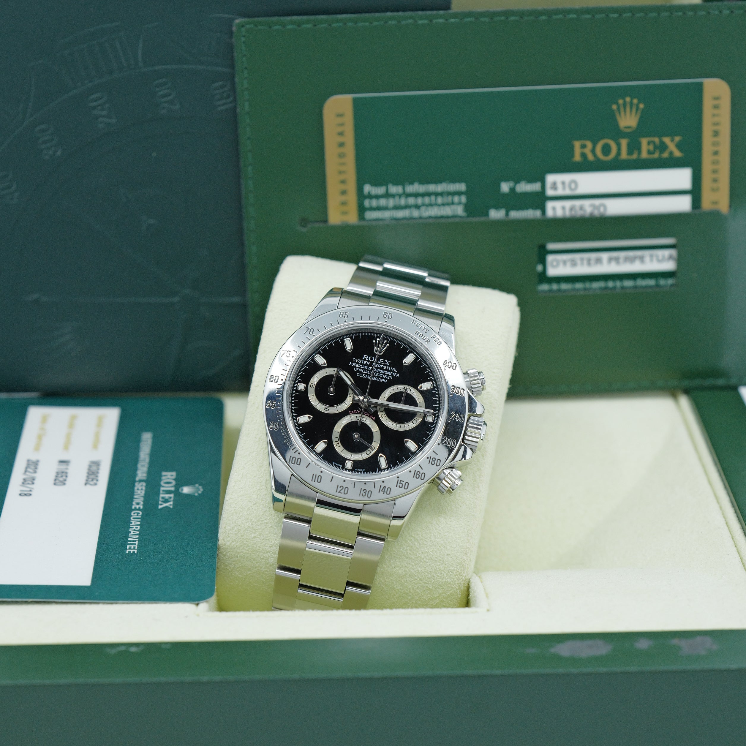 Rolex Cosmograph Daytona 116520 Black Dial